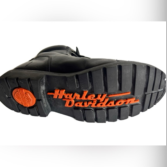 Harley Davidson Dipstick Boots Men's Size 8.5 Black Leather Motorcycle D91610 - Picture 3 of 16